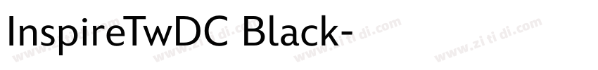 InspireTwDC Black字体转换
